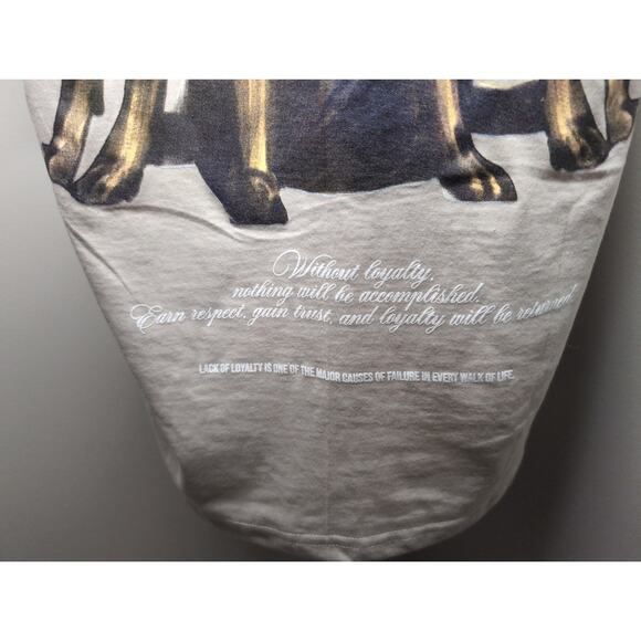 RGSTR doberman loyalty tan cream graphic tee xl - Picture 4 of 7